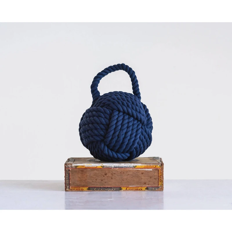 Hello Honey® 6.25" Rope Knot Cotton Door Stop