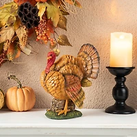 Glitzhome® 9.5" Thanksgiving Resin Turkey Table Décor
