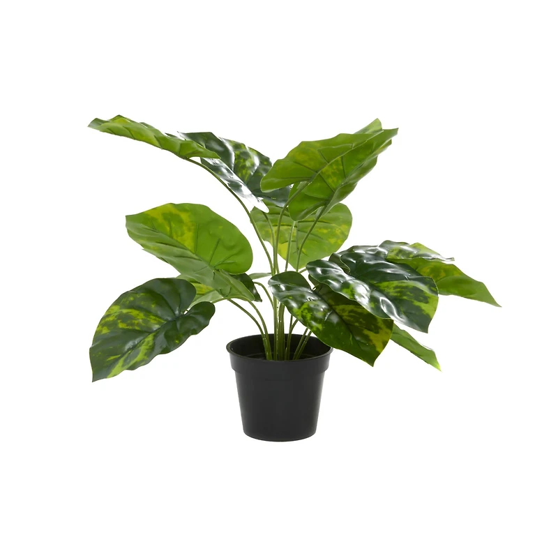 Green Plastic Traditional Artificial Foliage, 19" x 12" x 12"