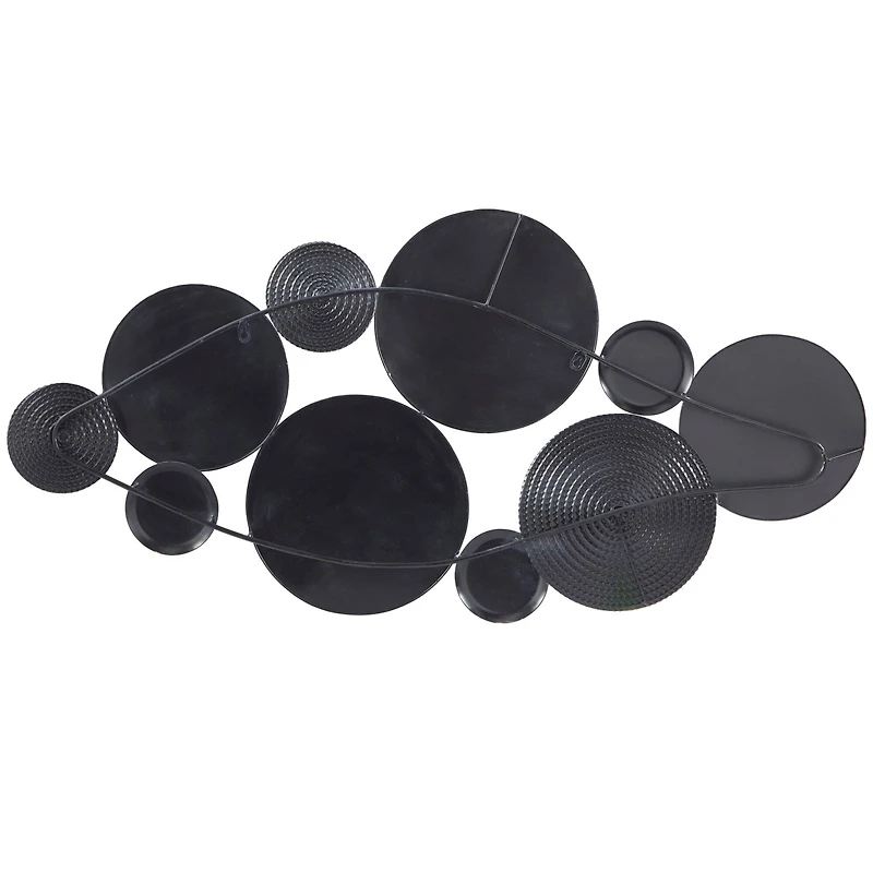 CosmoLiving by Cosmopolitan 46" Metal Plates with Intricate Patterns Wall Décor