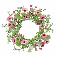 5ft. Pink Daisy & Berry Coiled Garland by Ashland®