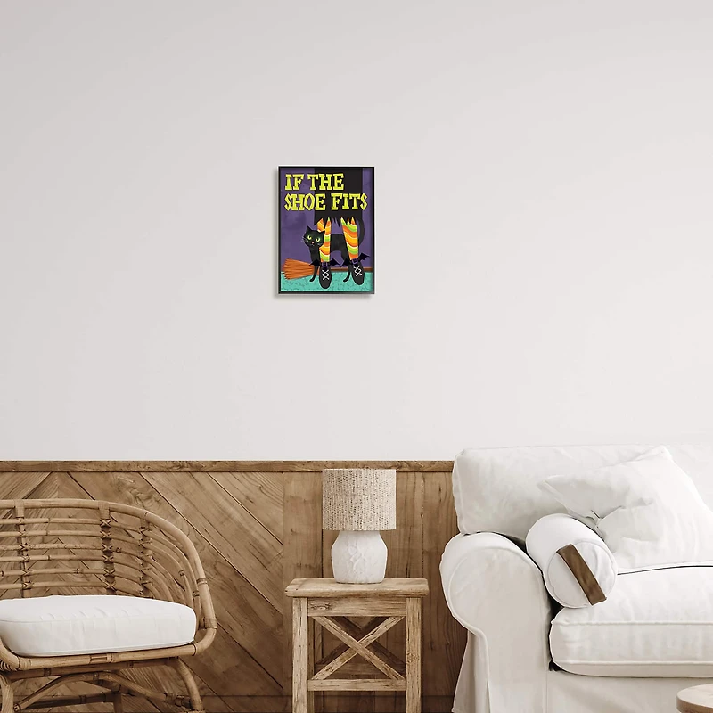 Stupell Industries If The Shoe Fits Witch Framed Giclee Art