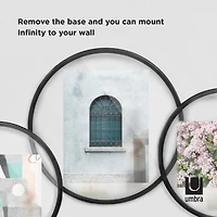 Umbra Black Infinity Round 5" X 7" Picture Frame