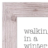 Walking in a Winter Wonderland Western White Framed Print