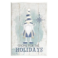 Stupell Industries Gnome For The Holidays Nautical Wall Plaque Art