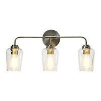 Hello Honey® Robert Stevenson Lighting Holden Metal & Glass -Light Vanity