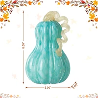Glitzhome® 8.5" Fall Turquoise Glass Gourd
