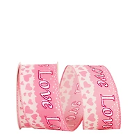 Reliant 2.5" x 10yd. Love Glitter Flow Wired Ribbon