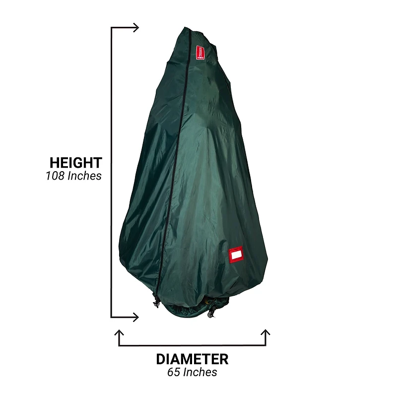 TreeKeeper 7-9ft. Upright Assembled Christmas Tree Bag with Wheels