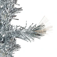 3ft. Pre-Lit Fiber Optic Silver Artificial Christmas Tree, Warm White Lights
