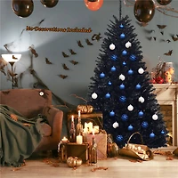 6ft. Unlit Black Artificial Christmas Tree