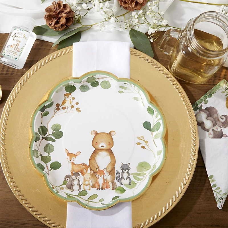 Kate Aspen® 9" Woodland Baby Premium Paper Plates, 32ct.