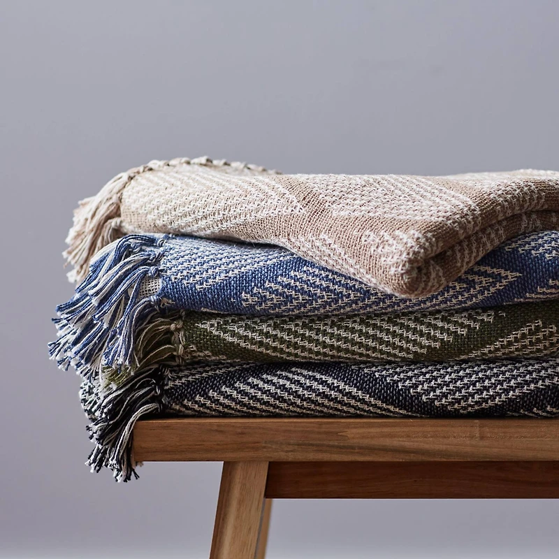 DII® Natural Tone Multi Diamond Throw