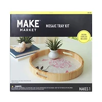 14" Round Pink Rose Mosaic Tray Kit by Make Market®