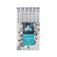 Art Alternatives Black Pigment Liner Pen 6 Piece Set