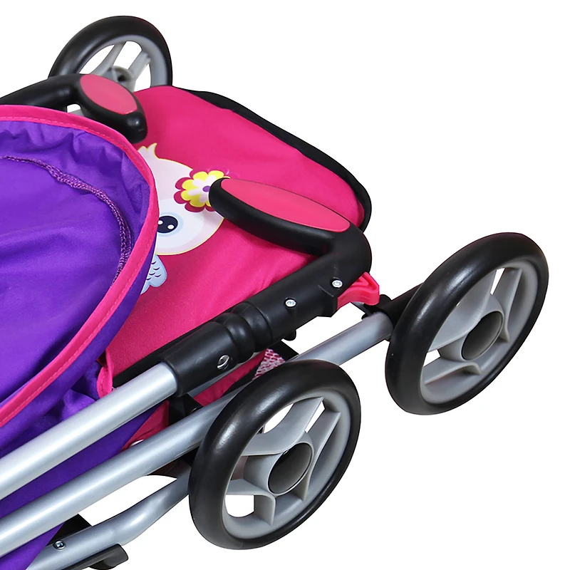 Lissi Dolls Baby Doll Umbrella Stroller Twin Set with 2 Toy Baby Dolls