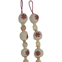 6ft. Wood Snowflake Ball Garland by Ashland®