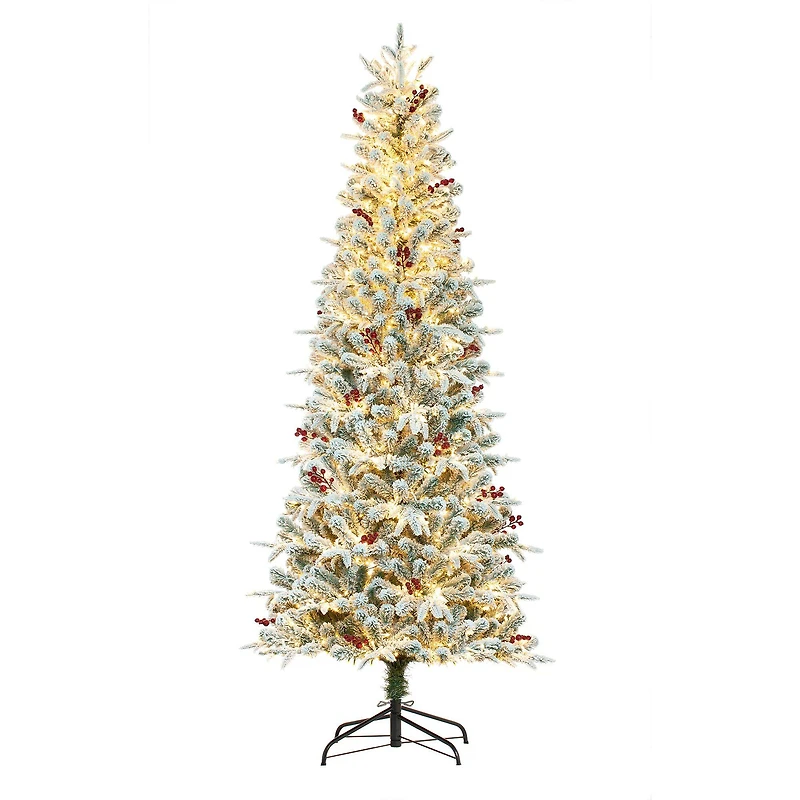 7ft. Pre-Lit Lexington Fir Artificial Christmas Tree, Warm White LED Lights
