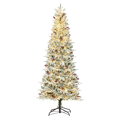 7ft. Pre-Lit Lexington Fir Artificial Christmas Tree, Warm White LED Lights