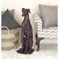 31" Brown Farmhouse Dog Sculpture