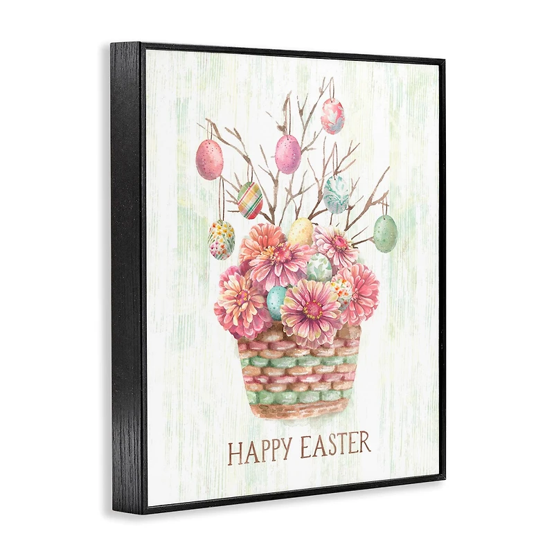 Stupell Industries Happy Easter Bouquet Framed Giclee Art