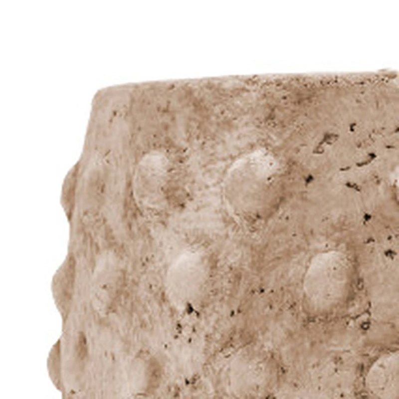 Hello Honey® 7'' Distressed Finish Sandstone Hobnail Planter