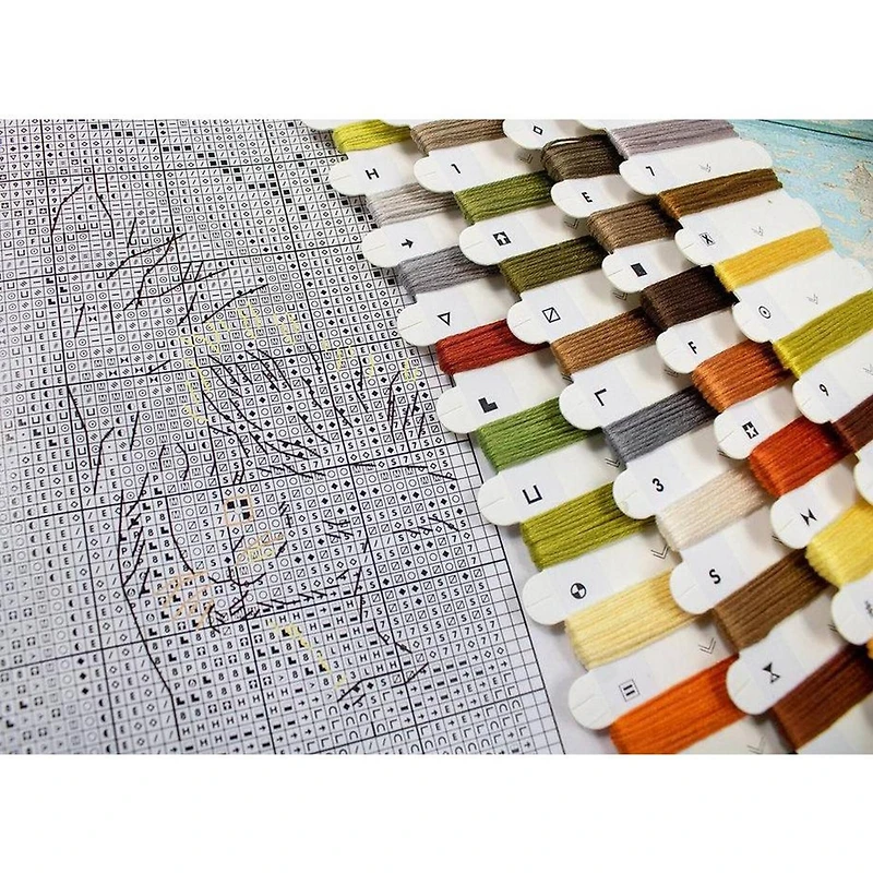 LetiStitch A Friend for Little Fox Counted Cross Stitch Kit