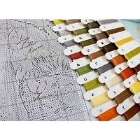 LetiStitch A Friend for Little Fox Counted Cross Stitch Kit