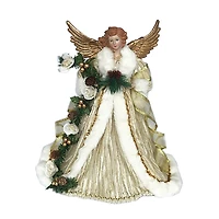 Santa's Workshop 15" Gold Trimmed Angel Tree Topper