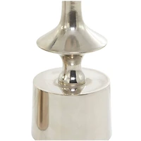 CosmoLiving by Cosmopolitan Silver Aluminum Pillar Candle Holder Set