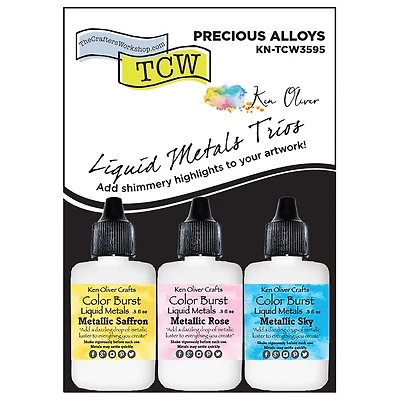 Ken Oliver Liquid Metal Precious Alloys Watercolor Set