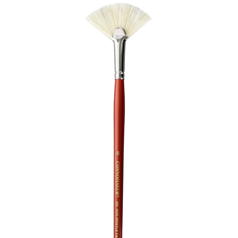 Connoisseur® Hog Bristle Long Handle Fan Brush