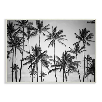 Stupell Industries Palm Trees Skyline Wall Plaque