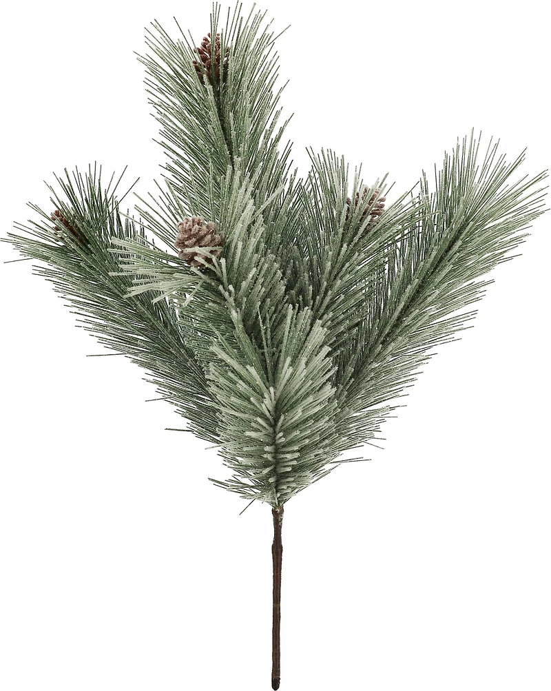 20.5" Snowy Pine Needle & Pinecone Deluxe Bush by Ashland®