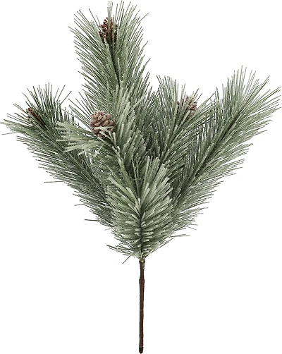 20.5" Snowy Pine Needle & Pinecone Deluxe Bush by Ashland®