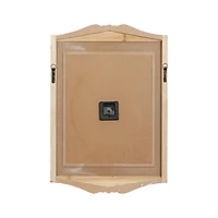 White Wood Farmhouse Wall Clock, 31" x 22" x 4"