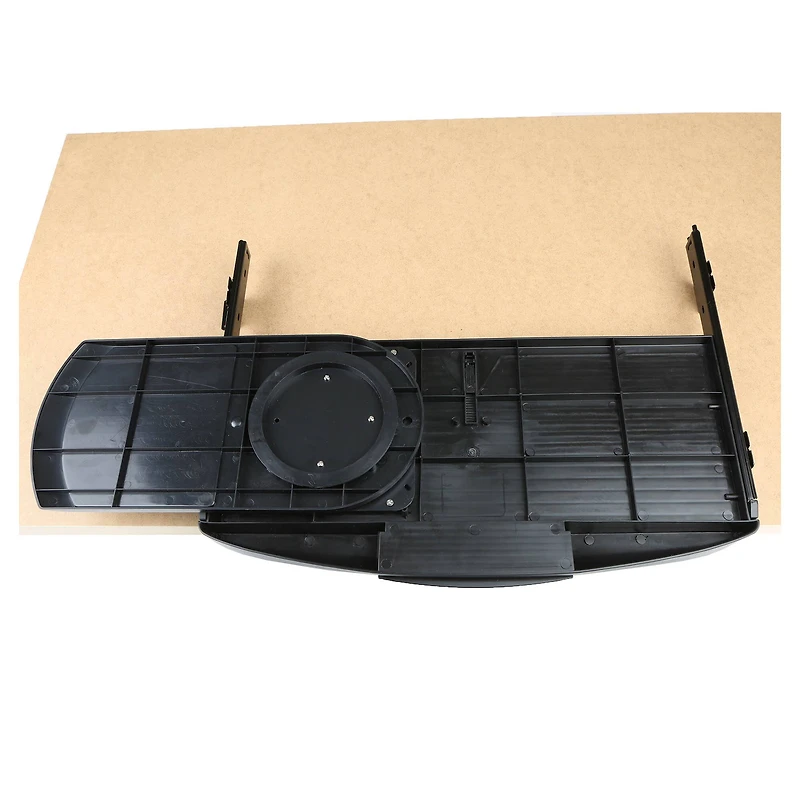 Mind Reader Black Sliding Keyboard Drawer With Writing Utensil Compartment & Mouse Pad