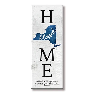 Blessed New York Home Wall Plaque