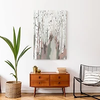 Sage Neutral Birch Trees 24" x 36" Canvas Wall Art
