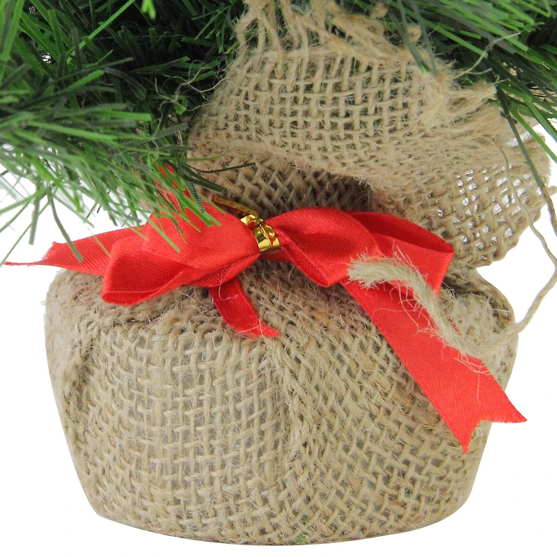 2ft. Unlit Balsam Pine Artificial Christmas Tree in Burlap Base