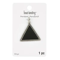 Black Metal Triangle Pendant by Bead Landing™