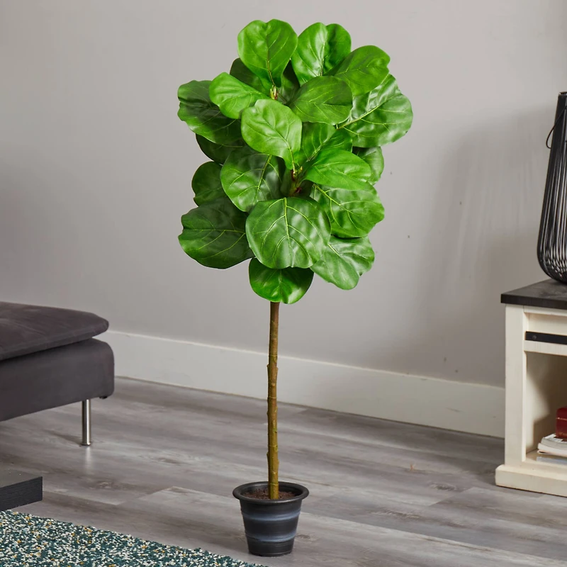 4ft. Fiddle Leaf Tree with Decorative Planter