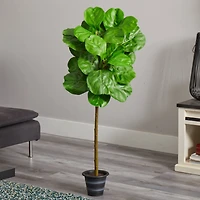 4ft. Fiddle Leaf Tree with Decorative Planter
