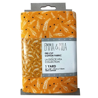 Emma & Mila® La Dolce Vita Collection Fern Leaf Precut Cotton Fabric, 4ct.