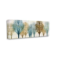 Stupell Industries Autumn Tree Forest Bare Branches Blue Brown Canvas Wall Art