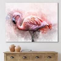 Designart - Portrait of Pink Flamingo V