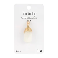 Irregular White Quartz Pendant by Bead Landing™