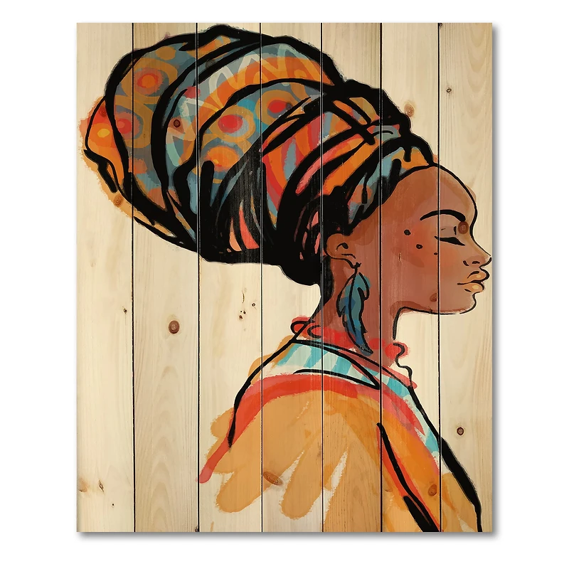 Designart - African American Woman with Turban I