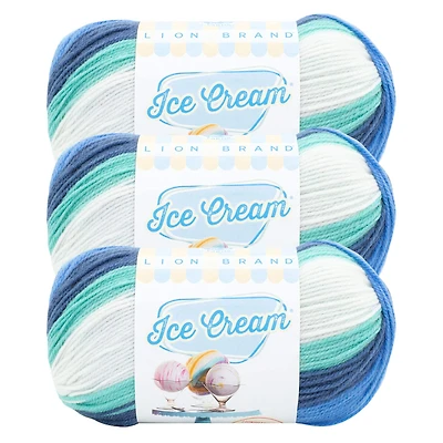 3 Pack Lion Brand® Ice Cream® Yarn