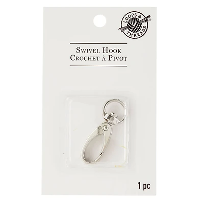 12 Pack: Silver Swivel Hook by Loops & Threads™